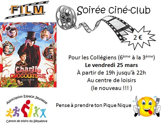 cinéclub 25 mars 2016