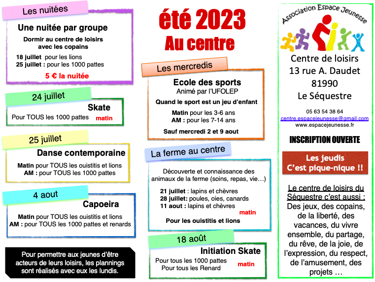 été au centre