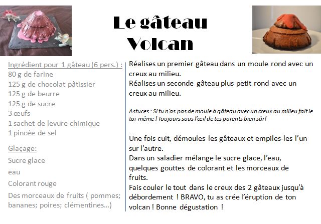 gateau volcan