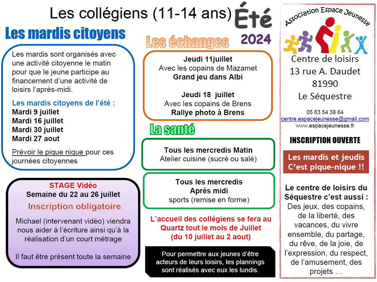 programme collegiens 2024