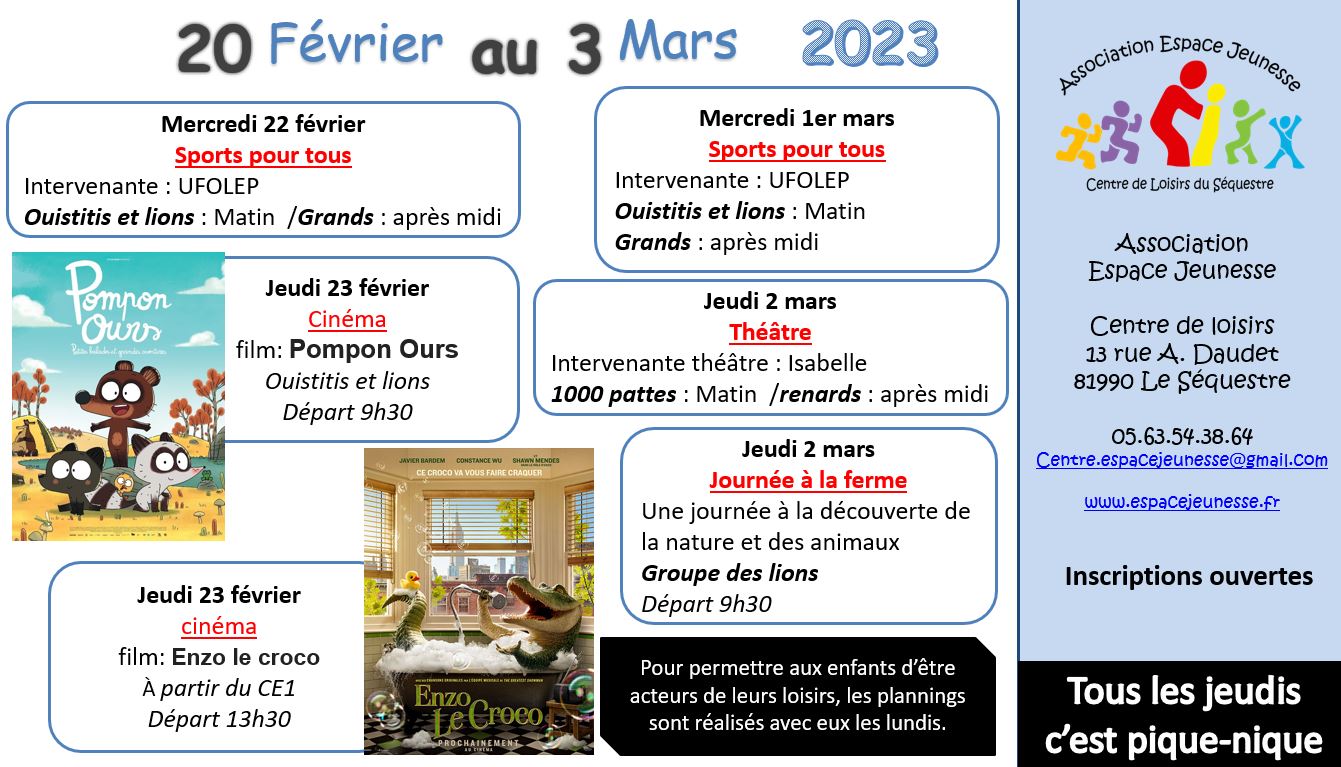 programme février 2023