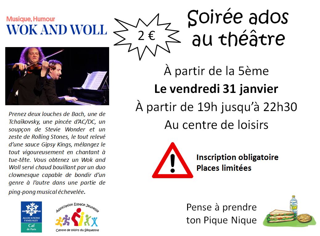 soirée ados au théâtre 31-01-2020